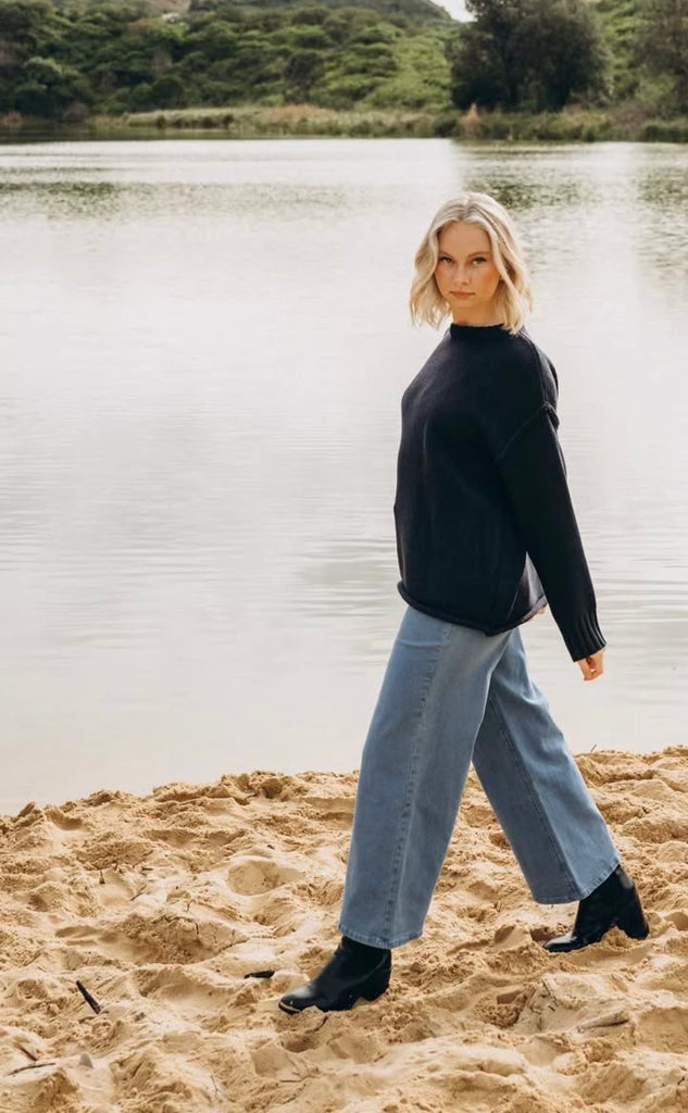 Antonia Knit Jumper - Navy