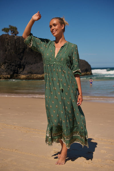 Meadow Maxi - Viridian Print