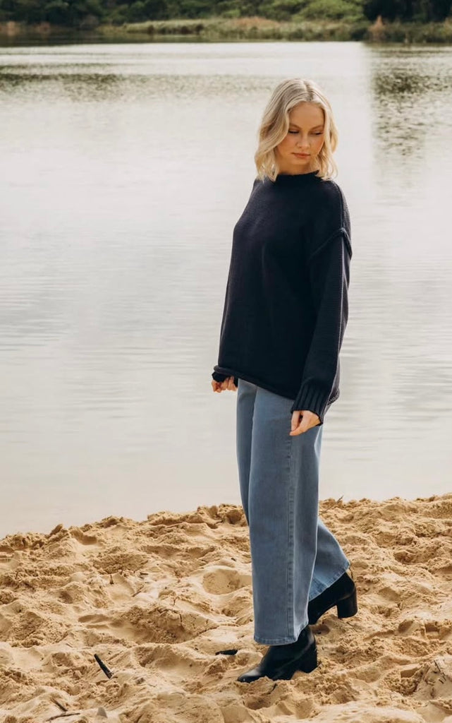 Antonia Knit Jumper - Navy