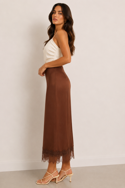 Jennifer Satin Skirt