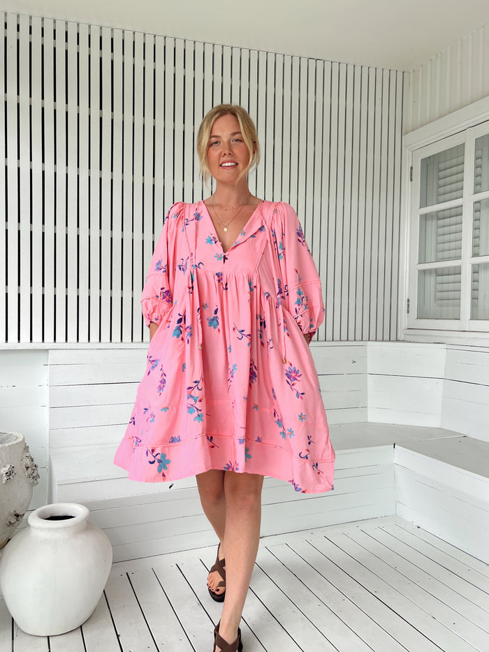 Adela Midi Dress - Wild Berry collection