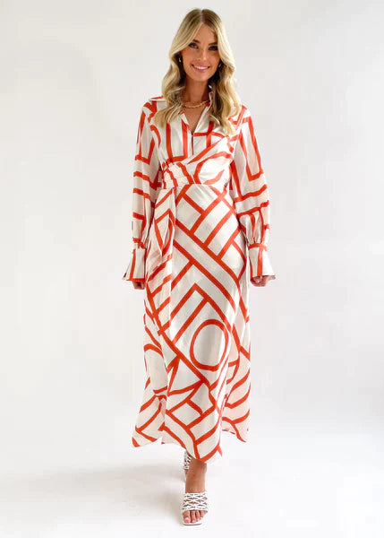Zane Geo Maxi Dress