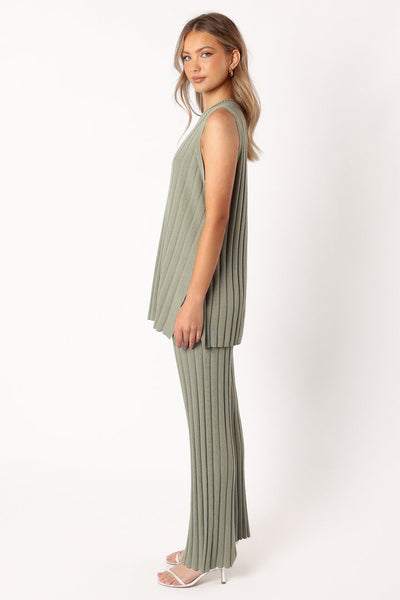 Opposites Attract knit pants - Sage
