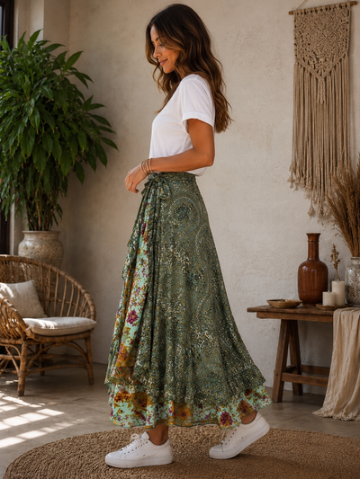 Sherwood Layered Wrap Skirt