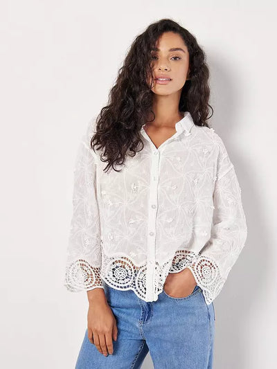 Una Lace Blouse - white