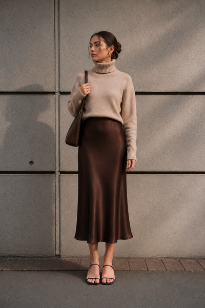 Caruso Satin Bias Skirt
