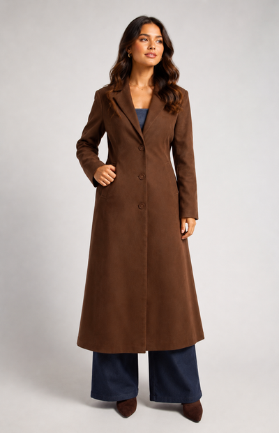 Valencia Longline Suede Coat