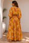 Solstice Skirt - Golden Bloom Print