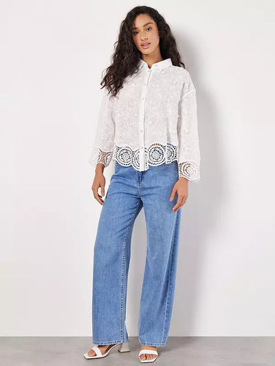 Una Lace Blouse - white