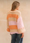 Orange Bliss Hand Knit Cardi