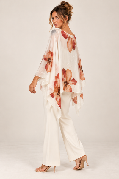Isabella Watercolour Poppy Tunic Top