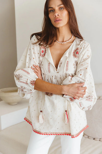 Byron Top ••• Temple Embroidery