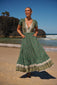 Carmen Maxi - Viridian Print