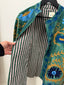 Eden Velvet Jacket - AquaBlue Embroidered