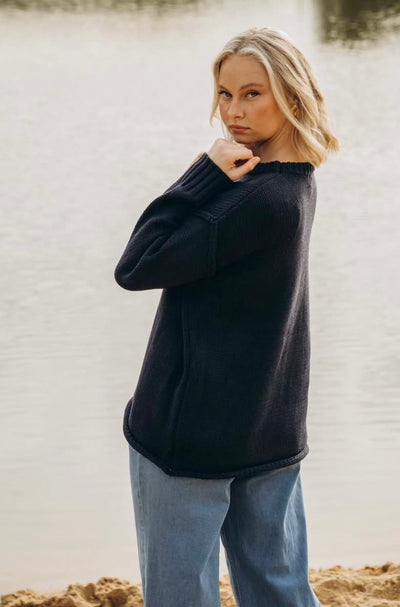 Antonia Knit Jumper - Navy