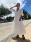 Celine Midi Dress - White