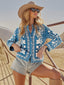 Ella Blossom Embroidered Shirt