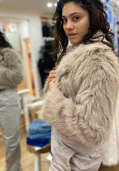 PETERMAN Faux Fur Jacket