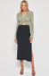 Hannah Contrast Knit Skirt