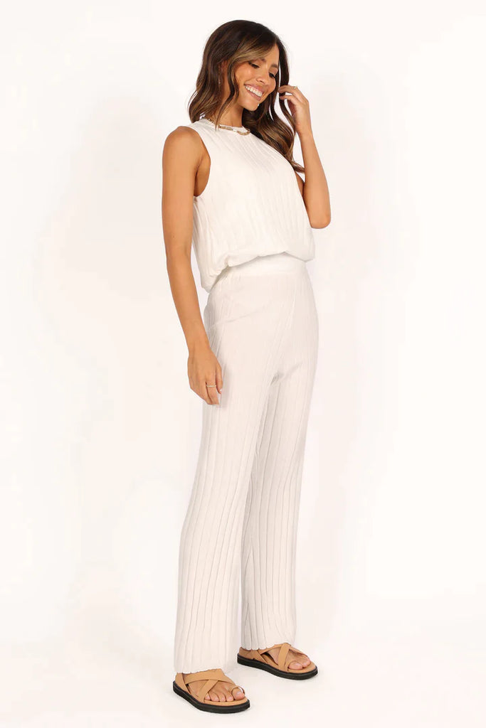 Opposites Attract knit pants - White