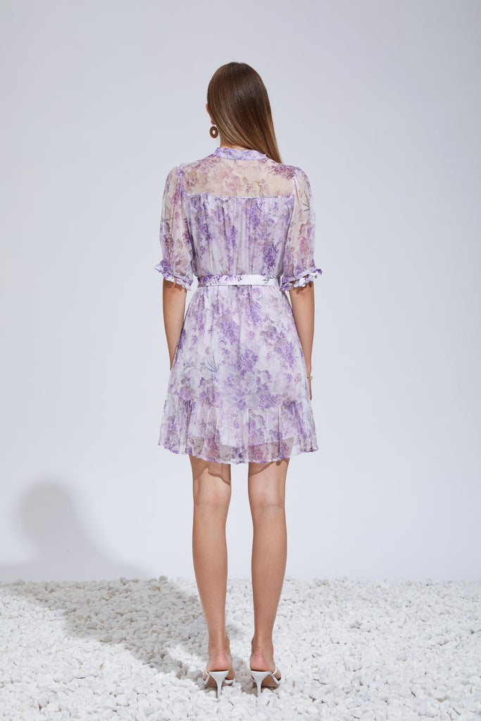 Mallory Silk Short Dress