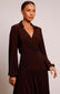Equinox Collared Midi - Cocoa
