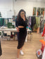 SUVI KNIT SKIRT - Black