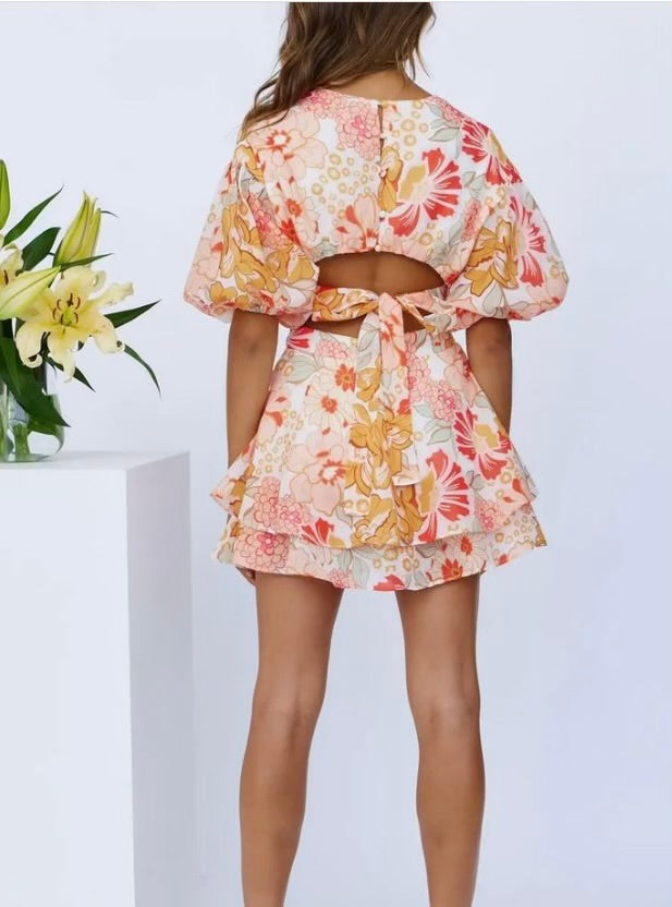 Pink Jessica Mini Dress - Floral