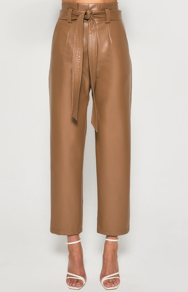 LEONA Faux Leather Pants