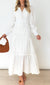 Heather Maxi Dress - White Anglaise