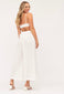 Kiera Linen Bralette- White