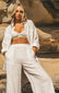 Kiera Linen Pant - White