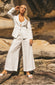 Kiera Linen Pant - White