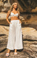 Kiera Linen Bralette- White