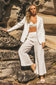 Kiera Linen Pant - White