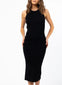 Mimic Ribbed Knit Dress