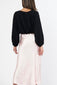 NEICE Satin Bias Skirt - Blush