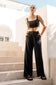 Briella Linen Crop